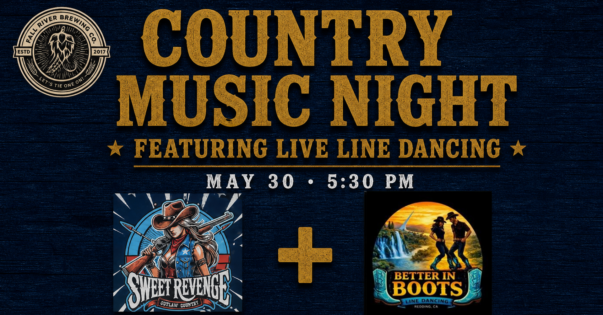 Country Music Night with Sweet Revenge + Live Line Dancing by Better in Boots